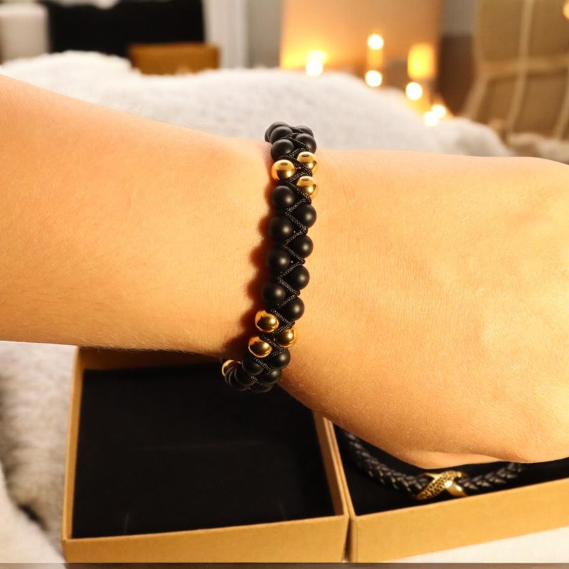 Bracelet with Gold Spheres