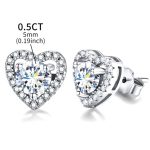 Moissanite Diamond Heart 0.5 ct